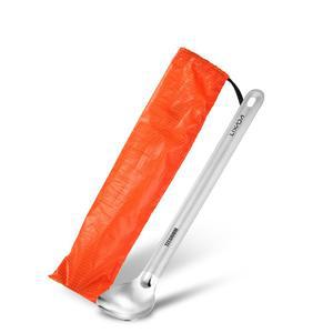 Lixada 티타늄 롱핸들 스푼 - 야외 , 캠핑 배낭여행, 하이킹 여행용 및 1/2Pcs 경량