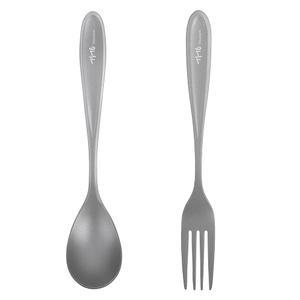 TiTo 티타늄 식기 세트, 경량 포크 가정용 스푼 및 파티 여행 피크닉용 레스토랑 2개) 식기류(Matte-2 야외 재사용 캠핑 가능한
