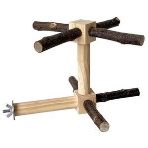 앵무새 앵무새를 위한 DEMONTALK 회전 농어 버디를 사랑새 , 콘루어 나무 액세서리, 인터랙티브 풍요로운 버드 우리 스탠드, 작은