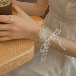 장미 부케 레이스 악세사리 웨딩 조화꽃 셀프 초커 스냅 소품 꽃팔찌 공주놀이 이덜샤워