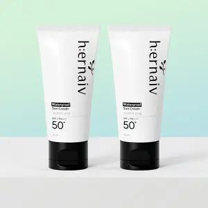 [어네이브] 워터프루프 선크림 50ml 아기 물놀이 선크림 SPF50+, 2개