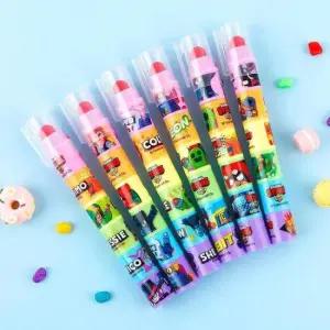 필기구 브롤스타즈 레인보우 블럭 형광펜-24EA