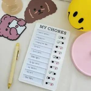 스케줄러 할일정리 체크 리스트 벽걸이 보드판 일정표