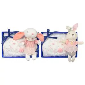 갤러리아 (압소바출산,태교,배냇저고리세트)로지배냇저고리+토끼딸랑이세