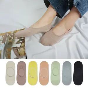 채움 파스텔 앞코 뒤꿈치 보강 덧신 5켤레 여성 페이크삭스