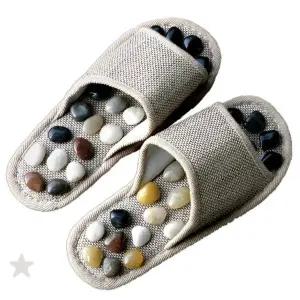 실내 거실 욕실 화장실 슬리퍼 돌 지압 마사지 혈액 순환 신발 발바닥 자극