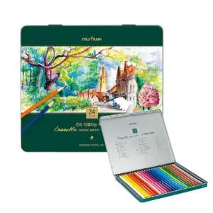 문화 지워지는 색연필 24그림그리기 칠연필 칠용품 미술 재료