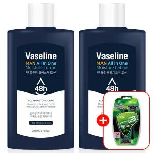 C2Y 바세린 맨 올인원 모이스처 로션 200ml 2개