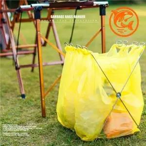 ( )야외 캠핑 대형 분리수거 통 비닐 봉지 수납 정리함