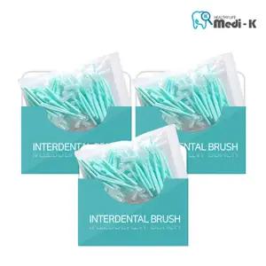 [메디케이] 국산 치간칫솔 L형 50p S(1.0mm) x 3