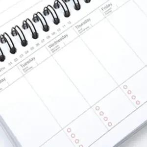 데스크 주간 플래너 스케줄러 중학생 위클리 1P