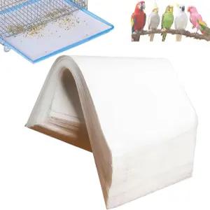 CuaxTume 새장 라이너-100PCS-11 X 20 일회용 부직포 트레이 라이너 새용 시트 애완용 앵무새용 케이지