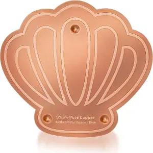 Yncotte 버드 배스 구리 디스크 99.99 순수 금속 클리너 아웃사이드 볼 물리적 안전한 야외 정수