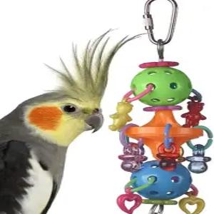 슈퍼 버드 크리에이션 SB1083 Binky Bop Bird Toy - 앵무새 잉꼬 코카티엘 장난감 매력이 있는 작은