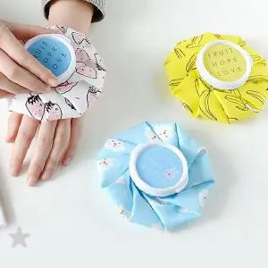 꽃잎디자인 재사용 냉찜질팩 온열찜질용품 부상응급처치 물주머니 휴대용 냉온겸용