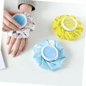 휴대용 꽃잎 디자인 냉온 겔팩 워터백 손등  근육 부기 완화 얼음 물 충전