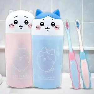 어린이 칫솔 4p 컵 세트 8ea 토끼 캐릭터 디자인 유아 양치 구강 위생용품