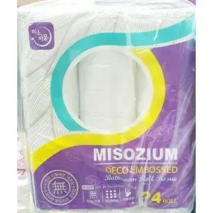 롤휴지 화장지(미소지움 엠보싱 24롤) 45m X3