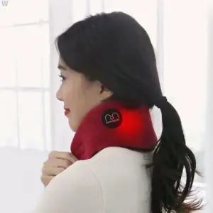 겨울준비 맘스품 탄소섬유발열 USB 라벤더 넥워머 와인컬러