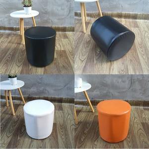 원형 스툴커버 인조 젤리케이스 바퀴 35x40 단색 대기 연회 등받이 맞춤가능