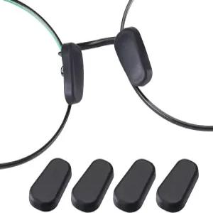 Gdnmpat 안경 코 패드 커버 안경용 슬립온 실리콘 미끄럼 방지 보호 브릿지 조각 패드가 있는 부드러운