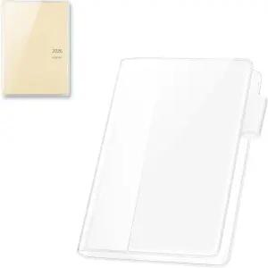 호보니치 오리지널 투명 PVC 케이스용 플래너 커버 펜 홀더 북마크 카드 포켓 미도리 스토리 노트북용 방수