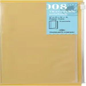 미도리 여행자 노트북 리필 8 클리어 지퍼 포켓 패키지 수량 1가지 스타일 클래식 모델 14302006 오피스