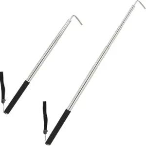 스코첸 프로 RV 차양봉 오프너 이지 리치 텔레스코픽 풀러 13-3/4인치 ~ 44-3/4인치 스테인리스 스틸 실버