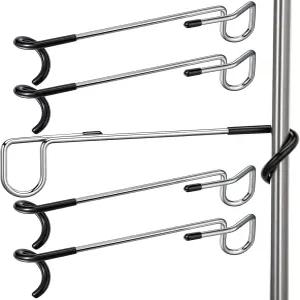 리펑 4팩 캠핑 랜턴 후크 걸이 10인치 스탠드 야외 조명 텐트 폴 싱글 엔드 와인딩 야드 새 모이통 식물