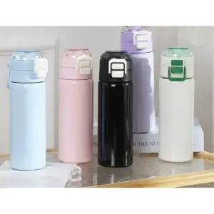 나들이 2단 원터치 텀블러 대용량 500ml 스텐316 이중진공 보온보냉 휴대용 빨대 텀블러