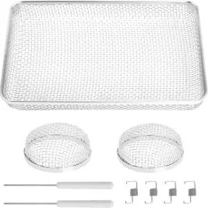 와도이 RV 용광로 통풍구 스크린 플라잉 곤충 설치 도구가 있는 통풍구용 3팩 스테인리스 스틸 메쉬 버그