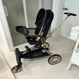 올보르트라이크 앨빈 트라이크 유모차 휴대용 초경량 아기 애기 유모카 (디럭스블랙)