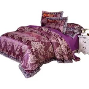 호텔침구 유럽식 이불 킹 실크 세트 신혼 퀸