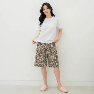 여성 여름 자카드 인견 5부 파자마 잠옷 홈웨어 빅사이즈 엄마옷 쿨링 냉감