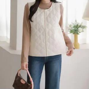 누빔 경량 조끼 빅사이즈