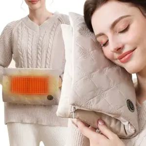 온열 찜질기 아이보리 허리 어깨 충전식 전기 찜질팩 hPg9+5REm