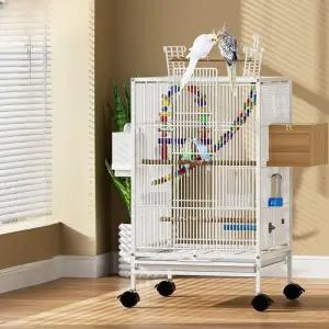 앵무새 새집 둥지 하우스 이동식 철제 새장 케이지