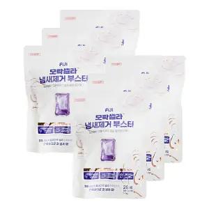 엘지 피지 모락셀라 냄새제거 부스터 캡슐세제 화이트 머스크향 겸용 26개입 6개 세탁세제