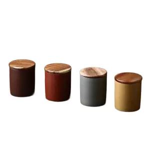차통 차보관 찻잎통 보이차 밀폐 용기 뚜껑 세트