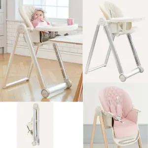 방수 접이식 튼튼 성장단계별 아기 식탁의자 인기 얘기의자 유아체어 출산선물 맞춤조절 추천