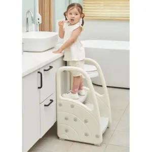 어린이집 화장실 세면대 유아3단계단 디딤대 유아디딤대 아기욕실계단 인기 아기디딤대 주방