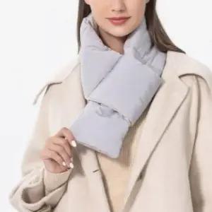 [하프클럽/옷자락]여성 따뜻한 경량 패딩 기모 스카프 데일리 머플러