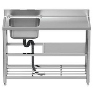 간이 싱크대 개수대 스테인레스 단일슬롯55x45 냉온수세트 80cm 주방