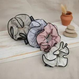 [신세계라이브쇼핑][옷자락] 여성 파스텔 스트라이프 헤어밴드 배색 머리끈