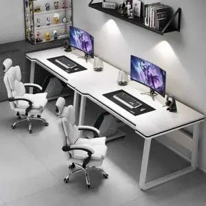 2인용 게이밍 책상 서재 컴퓨터책상 데스크탑 피씨방 블랙 학생