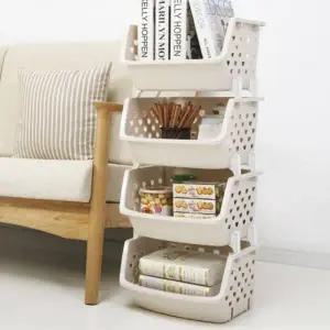 정리함 바구니 조립식 틈새수납 틈새 수납 플라스틱  수납장