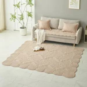 [애끌리아] 통워싱 자수 퀼팅 카페트 1장 대형)