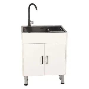 서랍 싱크대 하부장 1 수전 간이 패키지 서랍싱크대 캐비닛 탕비실 세면대 수납 발코니
