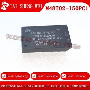 1PCS 새로운 M48T02-150PC1 M48T02 인라인 DIP-24 16 kbit 2KB SRAM x8 타이머