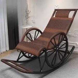 라탄 흔들 의자 안락의자 발코니 해먹 1인용 테라스